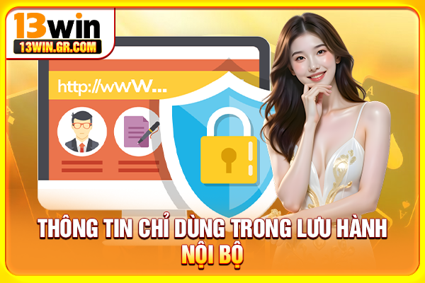 Chính Sách Bảo Mật 13WIN - Cam Kết An Toàn Thông Tin Thông tin chỉ dùng trong lưu hành nội bộ